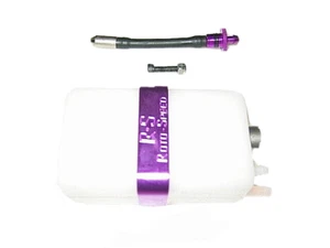 X cell MA 4345 Purple Anodized Auxiliary 2 oz tank w/ Mount and Plumbing - Picture 1 of 1