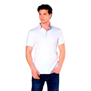 Polo Duca Blanca Clásico Blanco Para Hombre - Talla Mediana Manga Corta - Imagen 1 de 7