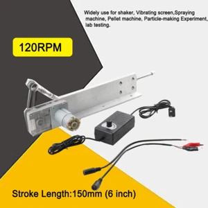 Motore Attuatore Lineare DC24V Corsa Regolabile 150MM 120RPM Ciclismo Reciproco - Foto 1 di 12