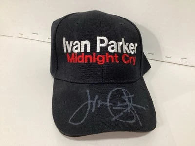 Boné autografado Ivan Parker preto Midnight Cry novo - Imagem 1 de 4
