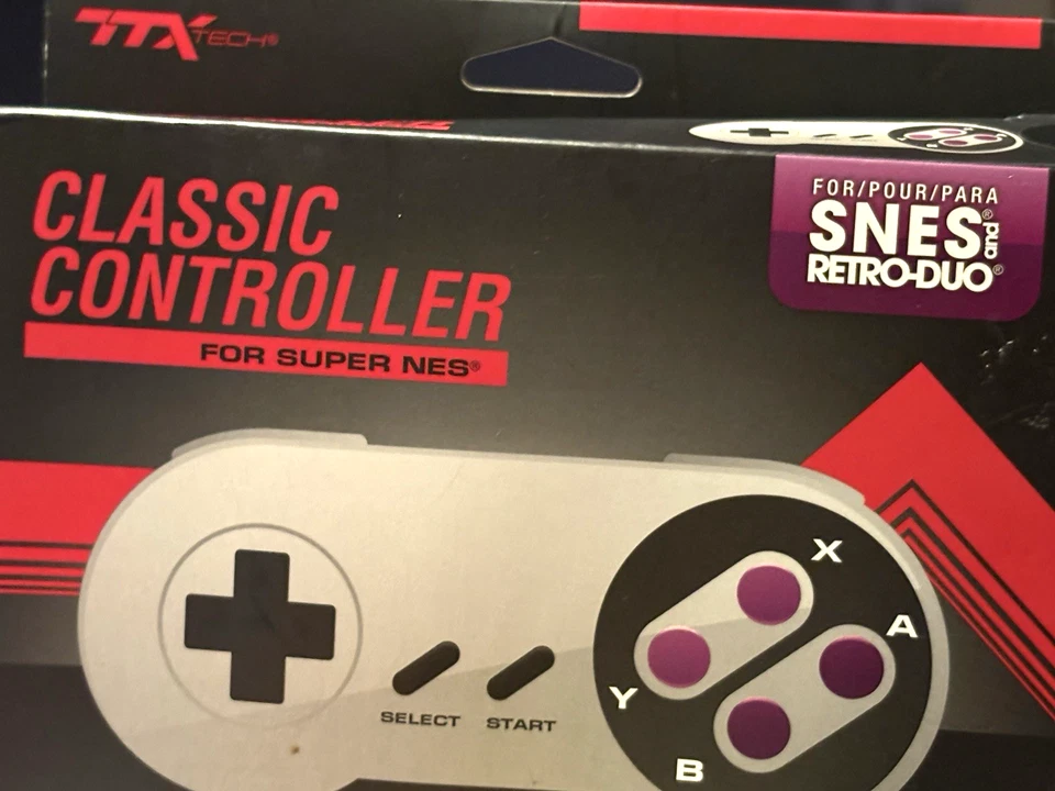 Controlador Clásico Original SNES Super Nintendo SNES-002 D-Pad Precisión Nuevo en Caja Foto 1 de 4