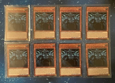 8x Yu-Gi-Oh! OBELISK DER PEINIGER 1ST Ultra Rare EGO1-DE001 Egyptian God NM LOT - Bild 1 von 2