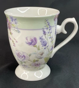 Porzellan Lavendel Rose Blumen Kaffee Tee Becher EUC - Bild 1 von 15