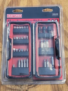 NOS SEARS Craftsman Screw driving Insert 32pc Bit Set w/Carry Case 26458 - Picture 1 of 6