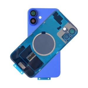 Marco e imanes de cubierta de batería de vidrio trasero para iPhone 16 - azul - Imagen 1 de 1