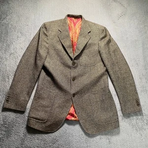 ETRO Blazer Men's Size 50 Grey Wool Vintage Italian Tailored Jacket - Picture 1 of 12
