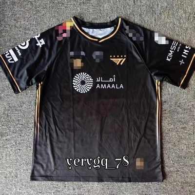 Camiseta deportiva uniforme S15 LCK Team T1 LOL Faker cinco estrellas manga corta Foto 1 de 4