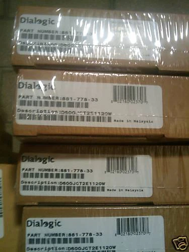 Dialogic D600JCT2E1120W New Sealed. D/600JCT2E1 D/600JCT-2E1 - Image 1 of 1