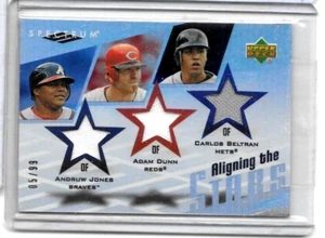 CARLOS BELTRAN,ADAM DUNN,ANDRUW JONES 2007 UD SPECTRUM TRIPLE JERSEYS - Picture 1 of 1