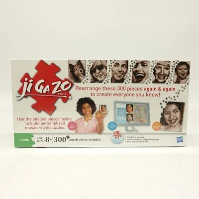 Hasbro Jigazo 300 Piece Puzzle Family 8+ Factory Sealed NEW 2010 Vintage Game - Image 1 of 4