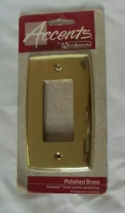 Amerock Architect Single GFCI Cover Plate Polished Brass Nos - Picture 1 of 1