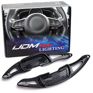 Twill-Weave "Carbon" Steering Wheel Paddle Shifter For Mazda 3 6 CX-3 CX-5 MX-5 - Picture 1 of 7