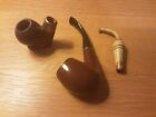 Vintage wood smoking pipes, St. Johann novelty Boot and one other