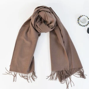 Women Winter Warm 100% Cashmere Shawl Scarf Solid Wool High Quality Soft Scarves - Picture 1 of 34