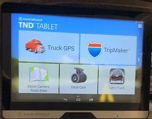 RAND MCNALLY TNDT80 TND-T80 A 8" TRUCK GPS TABLET CAN'T LOCATE SATELLITES - Picture 1 of 3