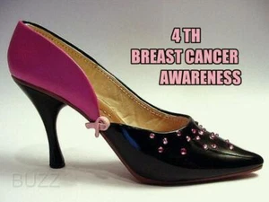 Patricia Breast Cancer Awareness Pink Ribbon Miracle POG genau der richtige Schuh - Bild 1 von 3