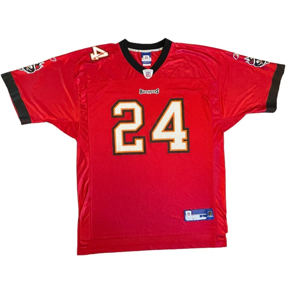 Camiseta de fútbol de manga corta con cuello en V para hombre NFL TAMPA BAY BUCCANEERS #24 talla L Foto 1 de 4