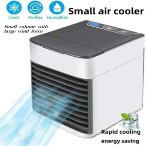 USB Portable Mini Air Conditioner Fan - Desktop Spray Cooler for Home - Picture 1 of 7