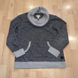 Converse Women’s XL Gray Cowl Neck Pullover Sweatshirt - Picture 1 of 4