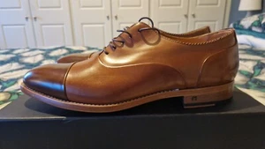 Zapatos/zapatos Oxford Paul Smith Issac tostados/marrones cuero italiano Reino Unido 8 en caja - Imagen 1 de 11