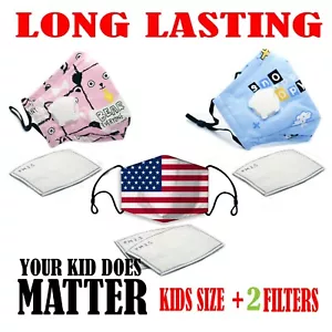 Kids Toddler Reusable Washable Cloth Face Protection Cover Stretch Handmade Mask - Picture 1 of 5