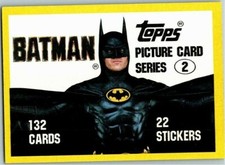 1989 Topps Batman Movie Series 2 Two Cards - PICK CHOOSE YOUR CARDS