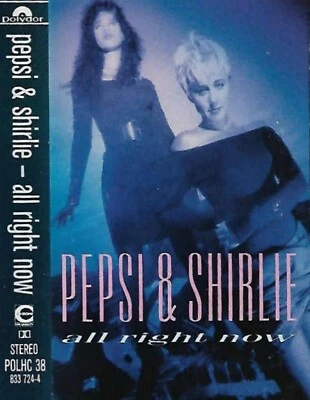 PEPSI & SHIRLIE ALL RIGHT NOW CASSETTE ALBUM Electronic Synth-pop Rock  - Image 1 of 4