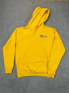 Mac Miller RIP Faces 2021 Official Hoodie Small Rare Yellow most dope - Picture 1 of 9