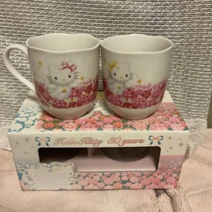 Hello Kitty 30th Anniversary Angel Mug Set - Rare Retro 3.3" Height kawaii Japan - Picture 1 of 4