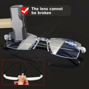 Damen Herren Lesebrille Blaulichtfilter Sehhilfe mit Dioptrien Sehr Elastisch - Bild 1 von 19