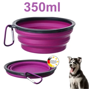 Faltbarer Hunde Katzen Fressnapf Wassernapf mit 350ml Fassungsvermögen LILA Neu✔ - Bild 1 von 1