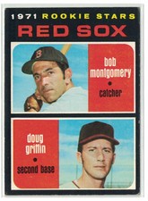 1971 Topps Red Sox Rookies - Bob Montgomery/Doug Griffin Rookie Boston Red Sox