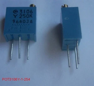 MURATA POT3106 250 Kohms 25-TURNS POTENTIOMETERS (4 PCS) - Picture 1 of 1