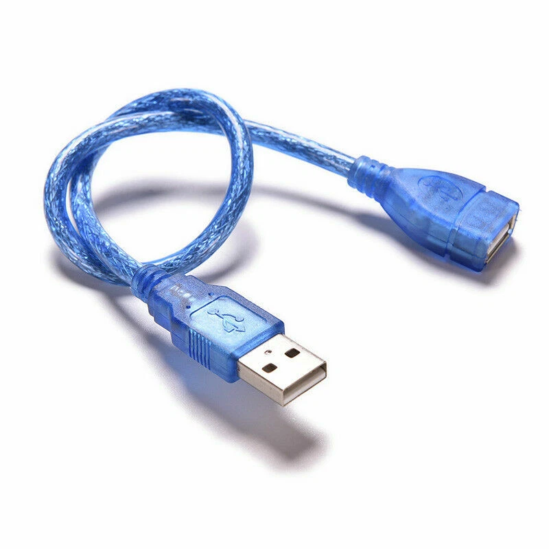 USB 2.0 Extension Male to Female Connector Cable for Mouse/Keyboard/Camera Blue - Image 1 of 4