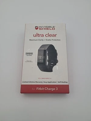 ZAGG - Protector de pantalla ultra transparente InvisibleShield para Fitbit Charge 3 - Transparente Foto 1 de 2
