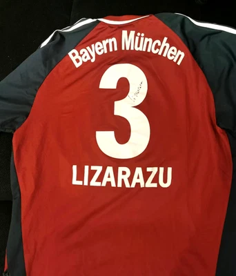 Bayern München Match Issue Trikot signiert Bixente Lizarazu - Bild 1 von 4