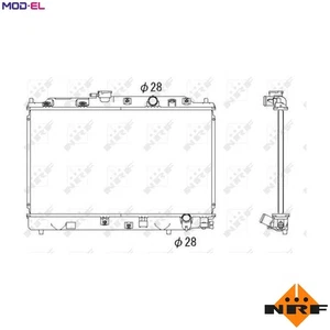 RADIATOR ENGINE COOLING 53286 FOR ER1 1.2L D14A1 1.4L D15B2/D15B3 1.5L 4cyl - Picture 1 of 9