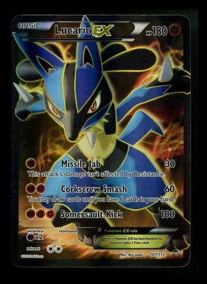 Lucario EX 107/111 XY Furious Fists 2014 Full Art Holo Pokémon Card TCG - Image 1 of 4