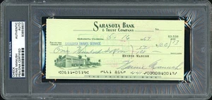 SALE! Heinie Manush Autographed Signed Check Detroit Tigers PSA/DNA - Picture 1 of 2