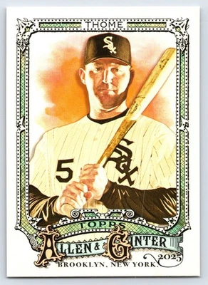 Béisbol Topps Allen & Ginter 2025 #347 Jim Thome - Medias Blancas de Chicago Foto 1 de 2