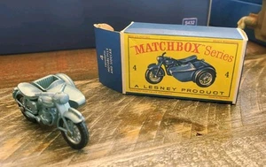 Matchbox Lesney No 4 Triumph T110 With Original Box VG NM - Picture 1 of 5