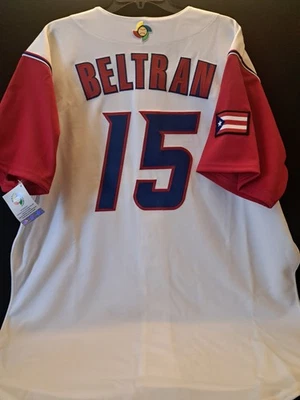 CARLOS BELTRAN TEAM PUERTO 2006 WORLD BASEBALL CLASSIC AUTHENTIC JERSEY - RARE! - Image 1 of 4