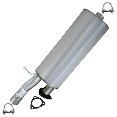 Stainless Steel Exhaust Muffler fits: 2003-10 Chevrolet Express 3500 4.8L & 6.0L - Image 1 of 4