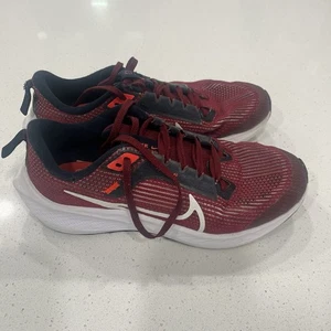 Nike Air Zoom Pegasus 40 GS Youth Running Shoes Red Sz 5y New DX2498-009 - Picture 1 of 12