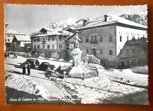 Cartolina Pieve di Cadore - Piazza Tiziano con la neve - 1959 - Picture 1 of 2