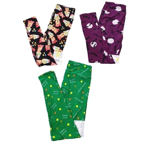 Bundle 3 Pack of LuLaRoe Leggings - One Size OS - Lot #2 - NEW WITH TAGS - Bats - Picture 1 of 3