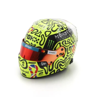 Neues AngebotSpark Lando Norris McLaren Formel 1 Team British F1 GP 2025 Helm Maßstab 1:5
