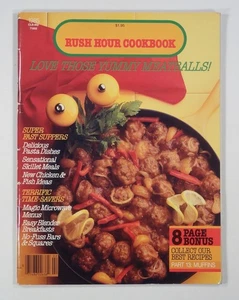 1985 RUSH HOUR COOKBOOK Canadian Living Magazine SKILLETS meatballs PASTA more - Picture 1 of 7
