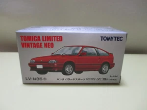 TOMY TEC Tomica Limited Vintage Neo LV-N35e 1/64 Honda Ballade CR-X Red - Picture 1 of 3