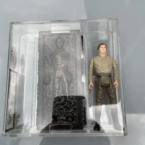 vintage HAN SOLO CARBONITE UKG 80% Graded Star Wars LAST 17 - Picture 1 of 13
